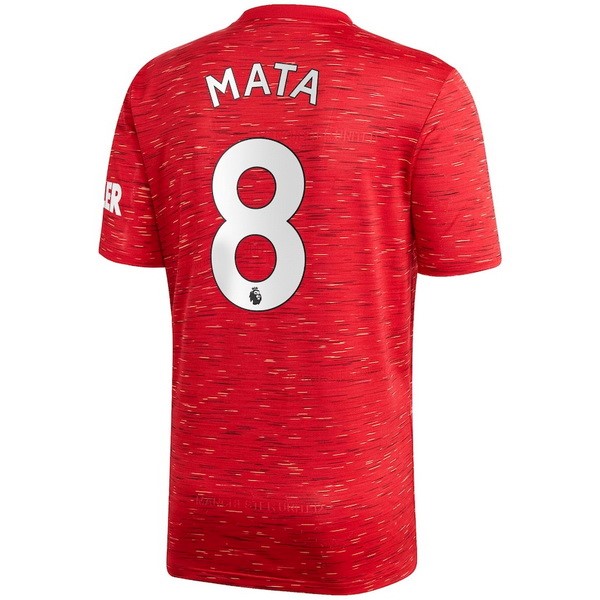 Maillot Football Manchester United NO.8 Mata Domicile 2020-21 Rouge